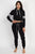 Two Piece Pullover Crop Hoodies High Waisted Solid Jogger Set